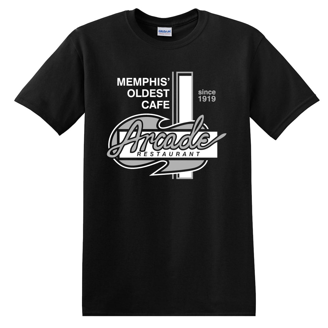 Classic Arcade Shirt (White+Grey over Black)