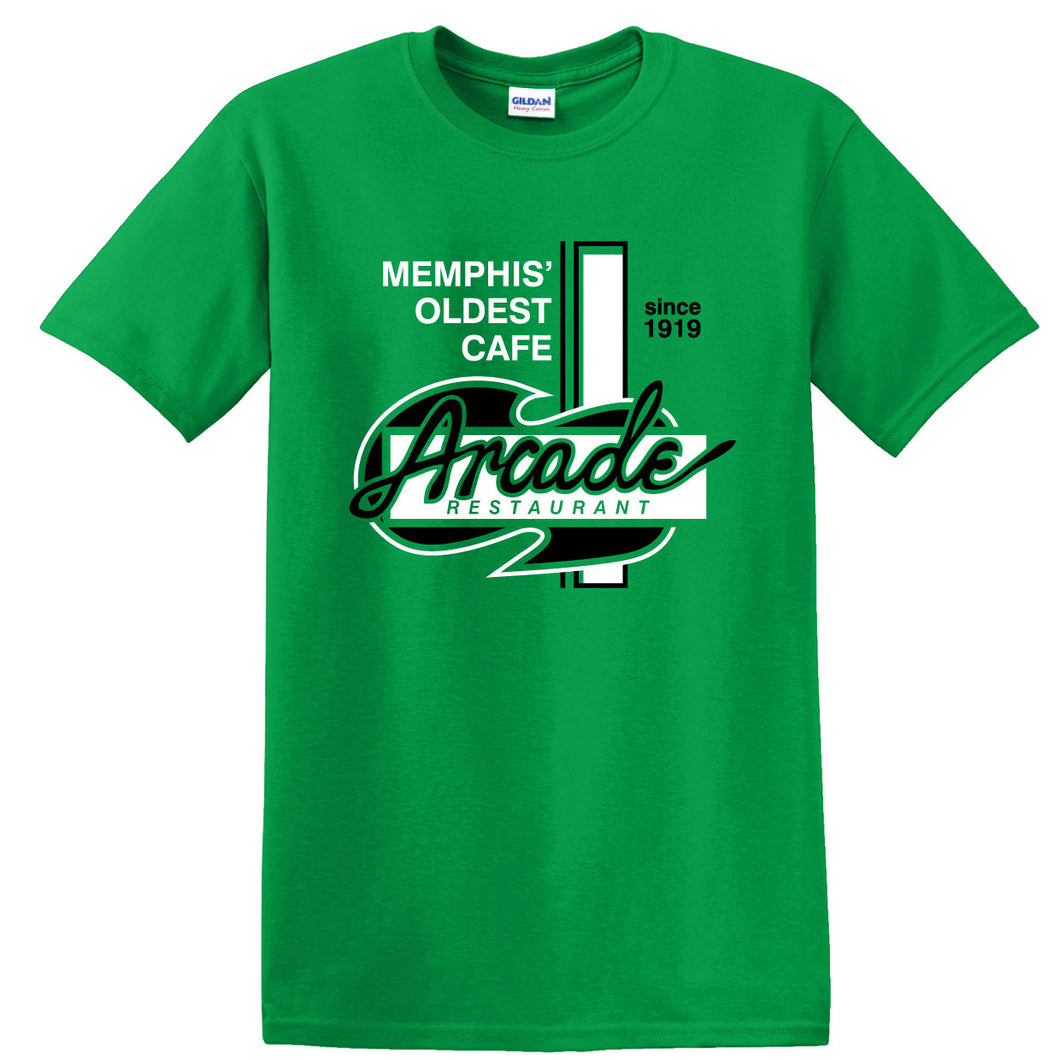 Classic Arcade Shirt (White+Black over Irish Green)