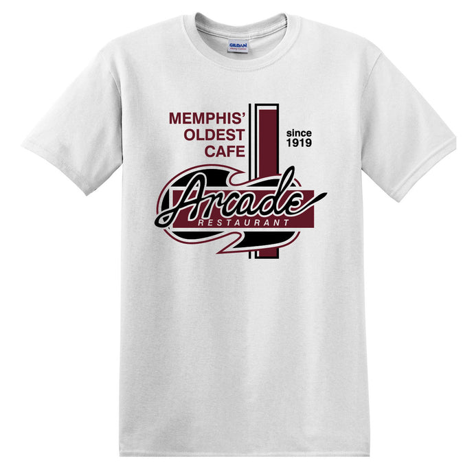 Classic Arcade Shirt (Maroon+Black over White)